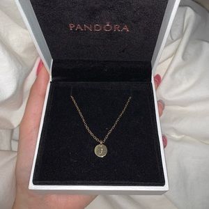 14k gold filled necklace with J initial
